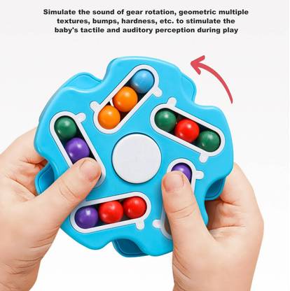 Globular IQ Ball Spinning Magic Bean Spinner Toy Rotating Finger tip Top Toy