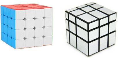 littlewish Challenging High Speed Smooth 4x4x4x4 And Silver Mirror Cube (2 Pieces)