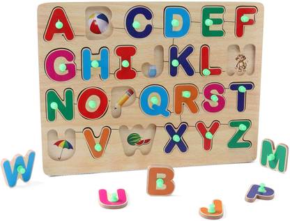 गैमलॉयड Creativity Through Educational learning A to Z Alphabets Picture Board Kids Toy