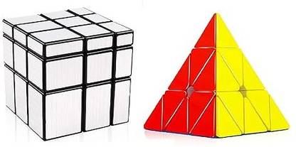 Starelectricals Mind Bender Combo: Mirror Cube & Pyraminx Puzzle