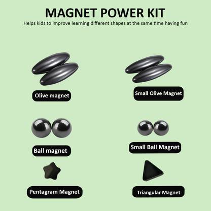 SAFESEED Different Shapes Magnets, Size- Small Magnetic Education Toy