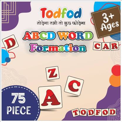 Todfod ABCD Word Formation Learn English Words Spellings for Kids Learning Game
