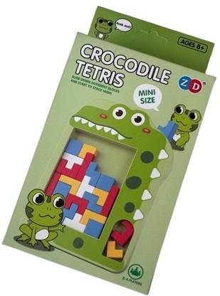 CrazyBuy Crocodile Tetris Puzzles Building Blocks Tetris Brain Teasers Intelligence Game