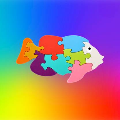 GODEX Fish Shape Puzzle Building Blocks Non Toxic Puzzle Blocks LC01.612 Fish Puzzle