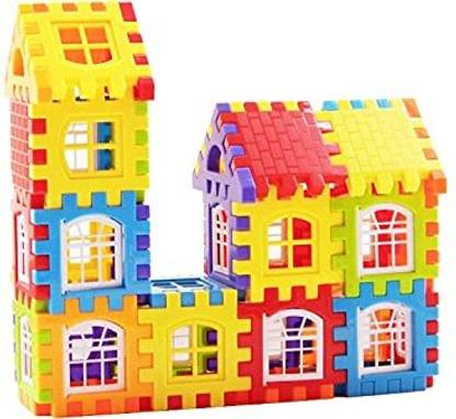 ग्रीन वे Building Block Toy for Kids, Age 2 to 5, 50 Piece (Multicolour)