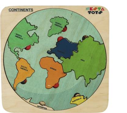 NESTA TOYS World Map with Continents & Earth Core