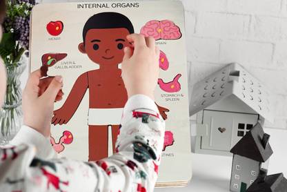 Plus Shine Montessori Internal Organs Human Body Puzzle Inside Toddler Body Part Puzzle