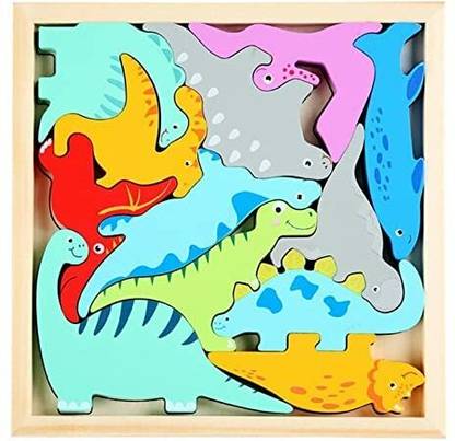 V India Wooden 3d Puzzles - Dinosaur
