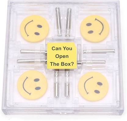 YUIOP - Brain Lock Puzzle - Pocket Game -Move the pins to open the lid -Brilliant Game