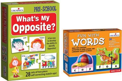 CREATIVE'S What's My Opposite + Fun with Words - Vocabulary Building games