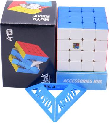 Hawkister MoYu MFJS MEILONG 4M 4x4 Cube (Magnetic) Stickerless, 4x4x4 M Speed Cube
