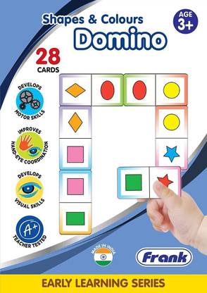 Frank Shapes & Colours Domino Game â€“ 28 Cards for Ages 3 & Above