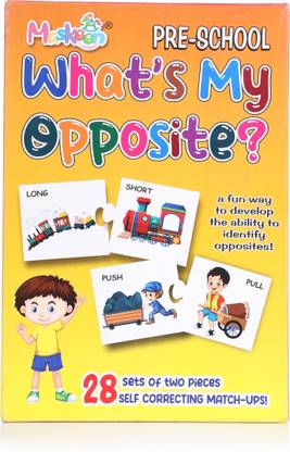 Maskeen What’s My Opposite Fun Game to Match and Learn Opposite words Puzzles