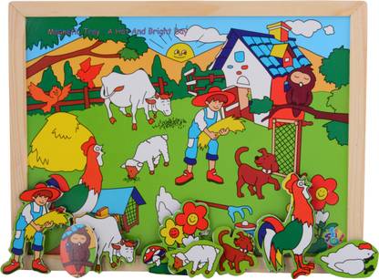 SKILLOFUN Magnetic Twin Play Tray-Bright and Sunny Day