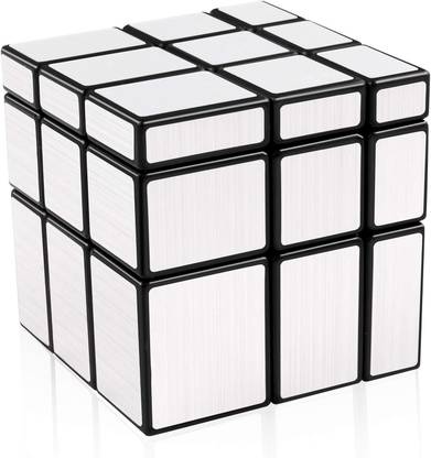 HASTiKA Mirror Cube 3x3x3 Speed Cube 3x3 Mirror Blocks Cube Different Shapes Silver Cube