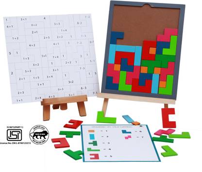 wonderLearn Aryabhatta Maths puzzle toy for children | learn counting, addition, subtraction