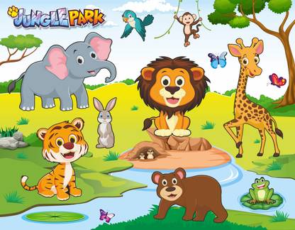 Alyna Jungle Park Puzzle 100 pc puzzle for kids 6 yrs