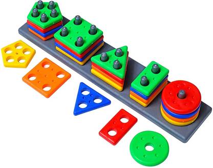 RITSKART 2024 New Geometry Shape Sorter Puzzle Board preschool activity toys for kids