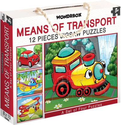 WONDRBOX Kids Puzzles, Dinosaur Jigsaw for Ages 4 5 6 7 8 9 Years, 60 pcs Puzzle