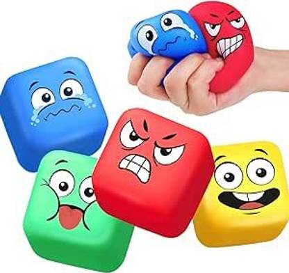 Reyhan Wooden Emoji Face Cube Matching Block Puzzle Game for Kids | 16 Cubes 64 Cards