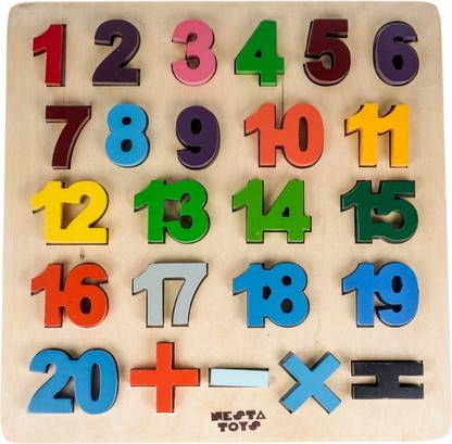 NESTA TOYS Wooden Number Puzzle Toys