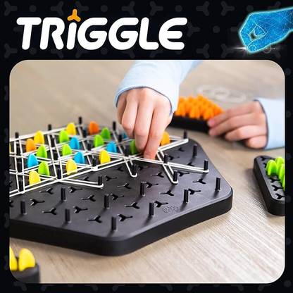 TOY HEAVEN Fat Brain Toys TriggleStretch Four to Score Fun Family Brainteaser Strategy Game