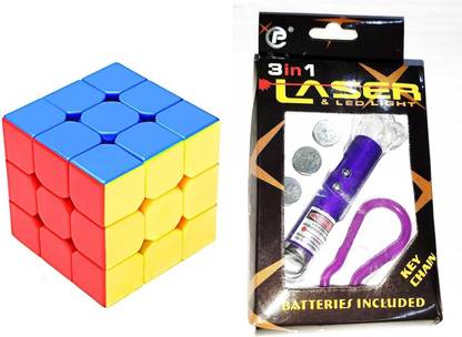 little toys Highspeed Magic Cube and red laser pointer combo pack