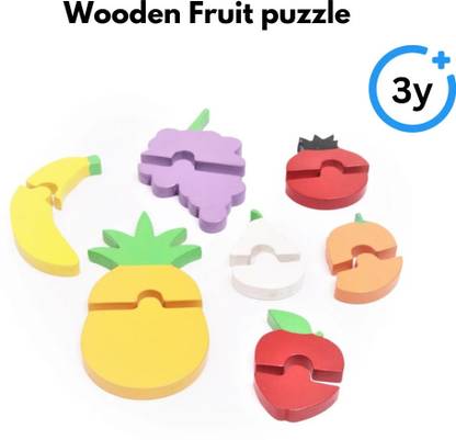 opatoys Fruits Puzzles set – Mango,,Banana,Pineapple,Grapes,Pear,Pomegranate