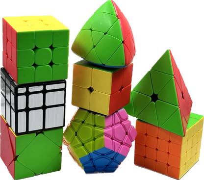 D ETERNAL Speed Cube Combo Set 2x2 3x3 4x4 Mirror Megaminx Skewb Mastermorphix & Pyramid