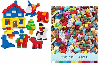 RutuFF 500 Pcs Building Blocks Creative Learning Educational Toy