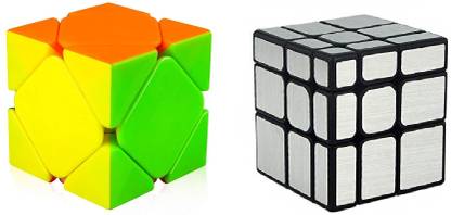 D ETERNAL Speed Cube Combo Set of Skewb & Mirror High Speed Puzzle Cubic Cube
