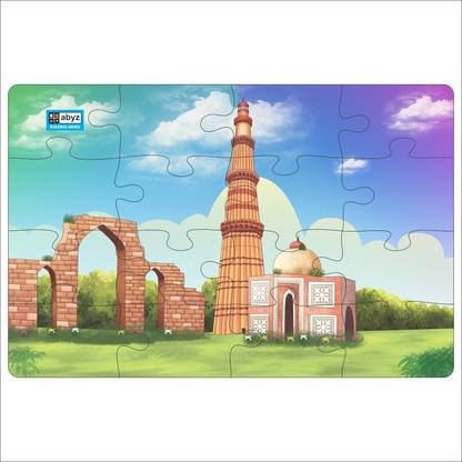 ABYZ Qutub minar Jigsaw Puzzle for Kids of Age 3- Years and Up, 12 Pcs Puzzle