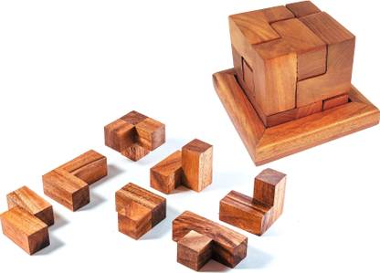 CarveNation Wooden Cube Puzzle