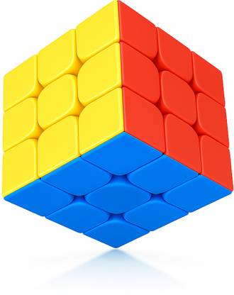 Lucent Sticker Less Rubik's Cube 3x3 Fast & Smooth Turning Cube (1 Pieces)