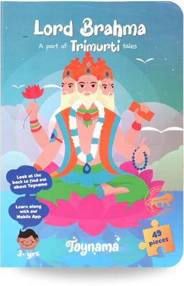 Toynama Brahma Jigsaw Puzzles - 49 Pcs Puzzle with Learning App