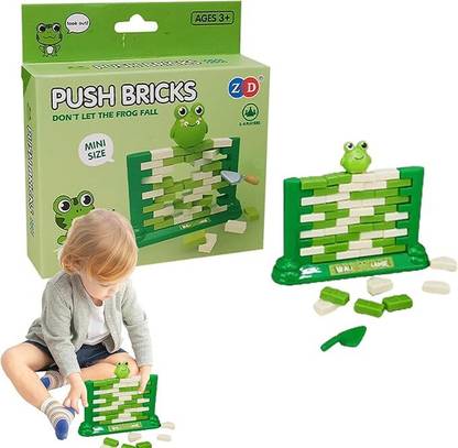 CrazyBuy Push Bricks Mini Building Blocks Stacking Toy Child Interactive Game For Kids
