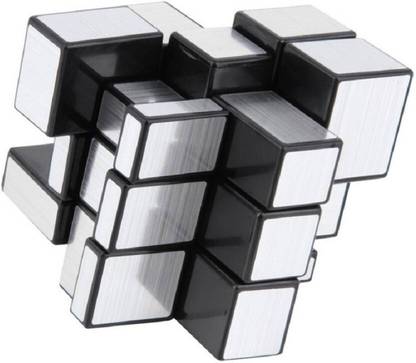 D ETERNAL Mirror Cube 3x3 Speed Stickerless Silver Mirror Magic Cube 3x3 Mirror Cube Brainstorming Puzzle Game Toy