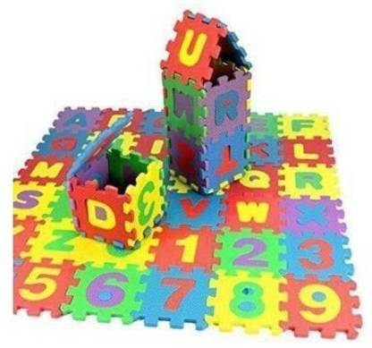 Aneep Alphabet Mat Puzzle 36 Tiles Mini Puzzle Foam Mat for Kids, Fun Activity Puzzle