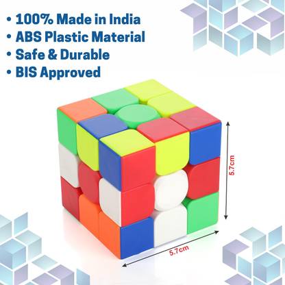 Cube 3x3 Aditi Toys pour enfants, casse-tête Speed Cube pour enfants et adultes