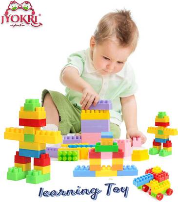jYOKRi Totally Harmless for children 50pcs Building Block Kids Popular smart