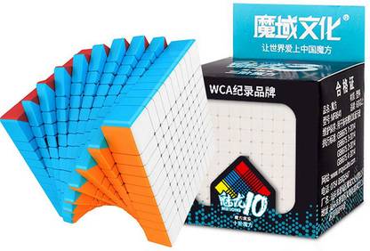Cuberkart 10x10 Cube MoFang Jiaoshi Meilong 10x10x10 Stickerless Speed Cube