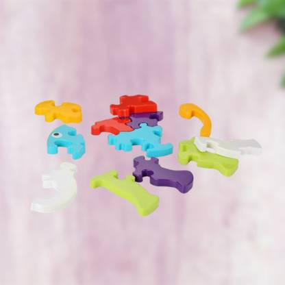 golden rose Elephant Shape Puzzle Building Blocks Non Toxic Block LC02.1780 Elephant Puzzle