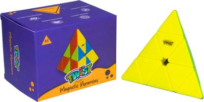 Cubelelo Twist Pyraminx M (Magnetic) Stickerless Speed Cube Puzzle