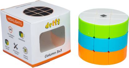 Cubelelo Drift Column 3x3 Stickerless Speed Cube Puzzle