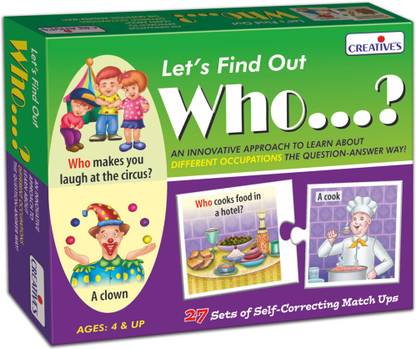 क्रिएटिव एडुकेशनल एड्स Let's Find Out Who... (54 Pieces)