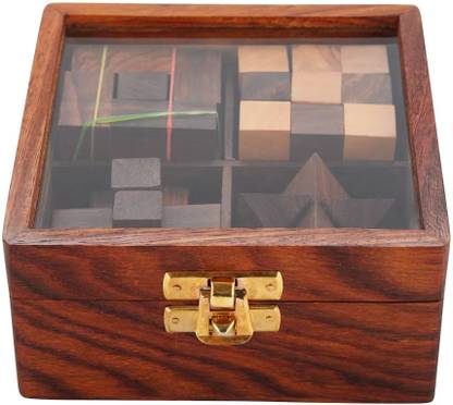 topteq 4 IN 1 WOODEN PUZZLE GAMES SET