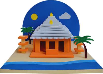 Maalona-exclusive toys Maalona | Create Your Own Ganpatipule Temple | DIY model Making kit |