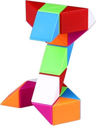 Hawkister QiYi Magic Snake Cube (24 Blocks) Wedges Twist Puzzle Fidget Toy