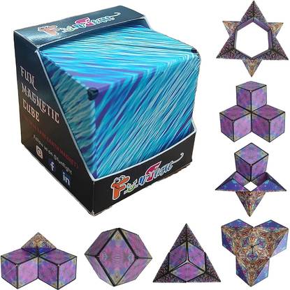 LYZAHS Infinite Magnetic Marvel: 3D Shape-Shifting Puzzle Cube (Random Design)