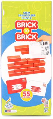 zokato Brick To Brick Brainteaser 55 Challenges Puzzle Game -70 Pieces